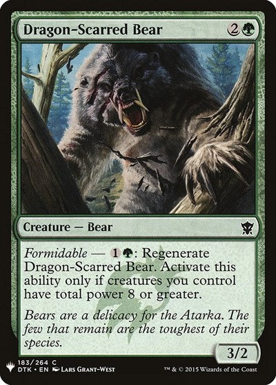 Dragon-Scarred Bear (Mystery Booster) Light Play