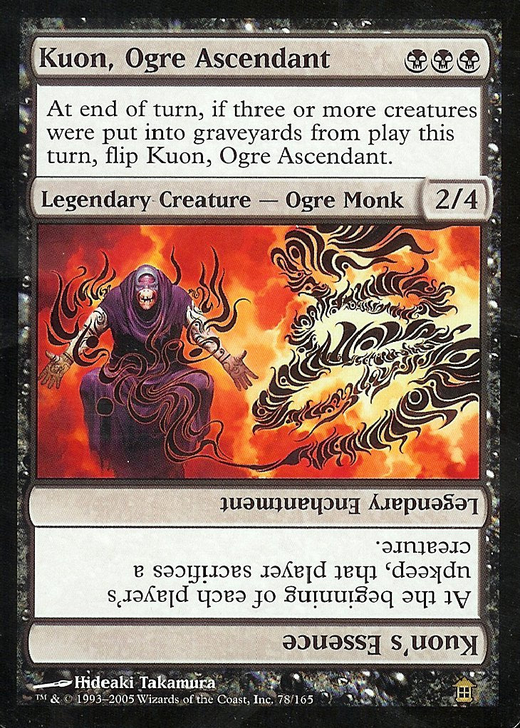 Kuon, Ogre Ascendant (Saviors of Kamigawa) Medium Play Foil