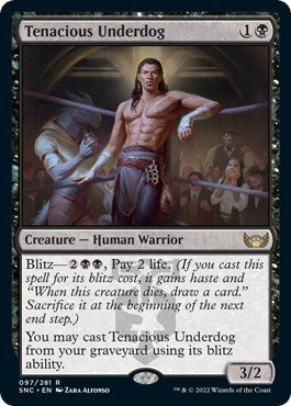 Tenacious Underdog (Streets of New Capenna) Light Play Foil
