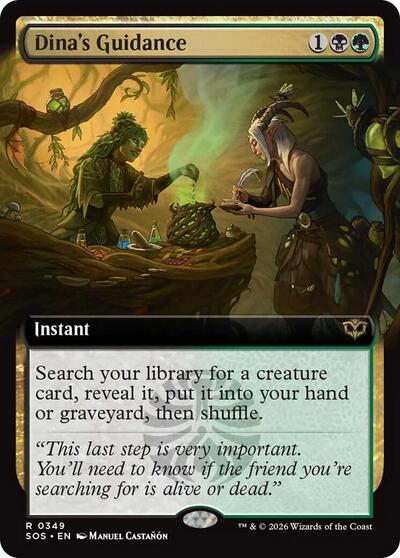 Dina's Guidance (Extended Art) (Secrets of Strixhaven) Near Mint