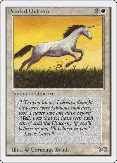 Pearled Unicorn (Unlimited) Heavy Play