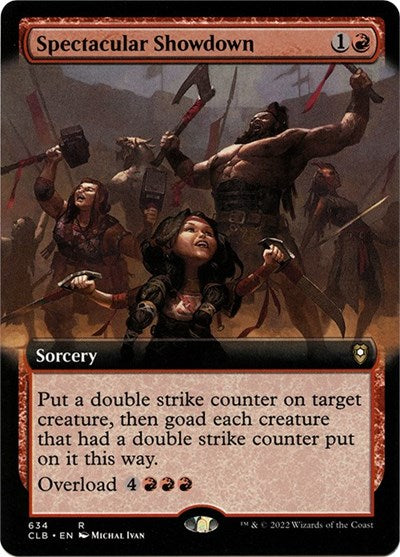 Spectacular Showdown (Extended Art) (Commander Legends: Battle for Baldur's Gate) Near Mint