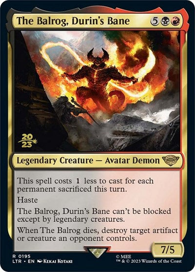 The Balrog, Durin's Bane (Promos: Prerelease Cards) Light Play Foil