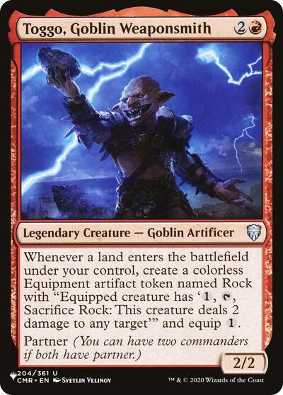 Toggo, Goblin Weaponsmith (The List) Near Mint