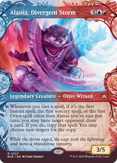 Alania, Divergent Storm (Showcase) (Bloomburrow) Near Mint Foil