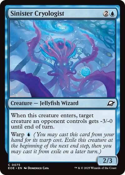 Sinister Cryologist (Edge of Eternities) Light Play Foil