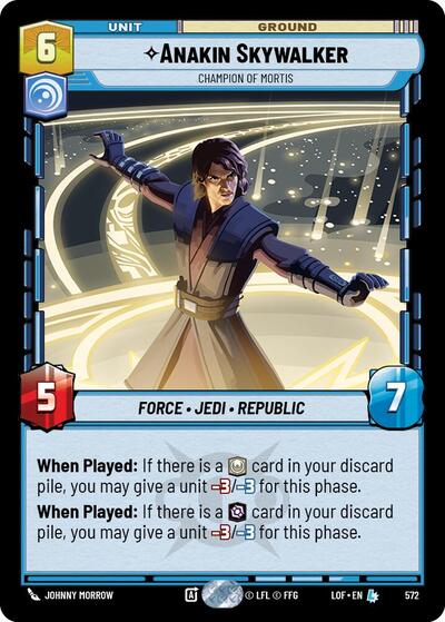 Anakin Skywalker Champion of Mortis (Foil) (Legends of the Force) Near Mint Foil