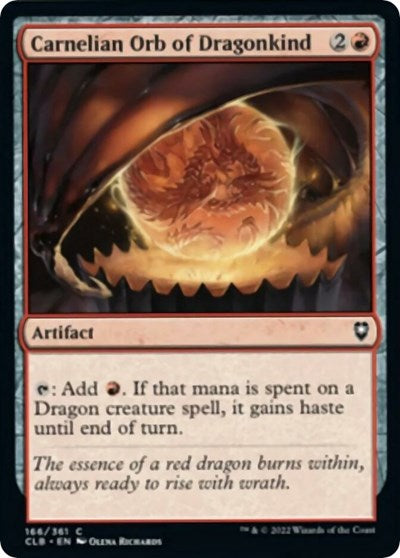 Carnelian Orb of Dragonkind (Commander Legends: Battle for Baldur's Gate) Heavy Play Foil