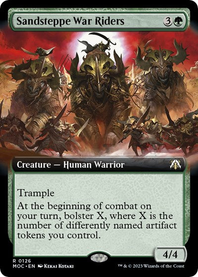 Sandsteppe War Riders (Extended Art) (Commander: March of the Machine) Light Play