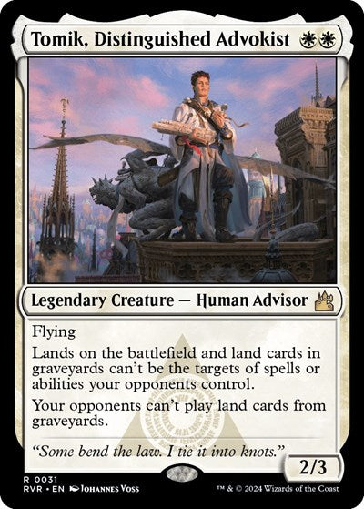 Tomik, Distinguished Advokist (Ravnica Remastered) Light Play