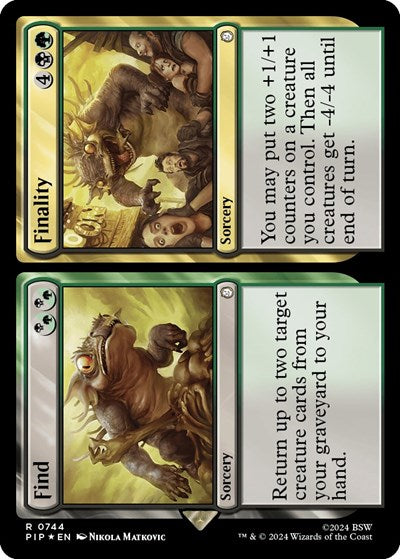 Find / Finality (Surge Foil) (Universes Beyond: Fallout) Medium Play Foil