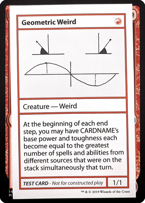 Geometric Weird (No PW Symbol) (Mystery Booster Test Print 2021) Light Play