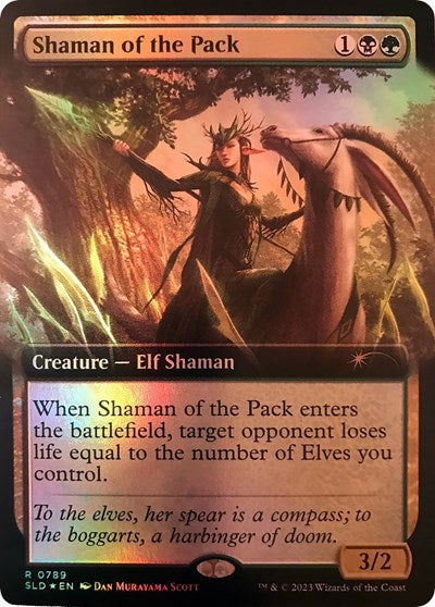 Shaman of the Pack (Extended Art) (Secret Lair) Light Play Foil