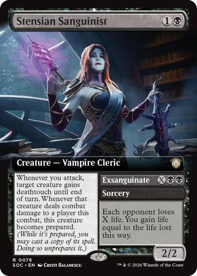 Stensian Sanguinist (Extended Art) (Commander: Secrets of Strixhaven) Near Mint
