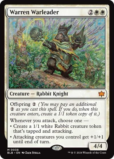 Warren Warleader (Bloomburrow) Damaged / Poor