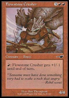 Flowstone Crusher (Nemesis) Medium Play Foil
