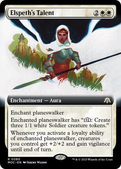 Elspeth's Talent (Extended Art) (Commander: March of the Machine) Near Mint Foil