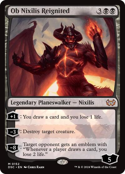Ob Nixilis Reignited (Commander: Duskmourn: House of Horror) Light Play