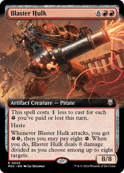 Blaster Hulk (Extended Art) (Commander: Modern Horizons 3) Light Play
