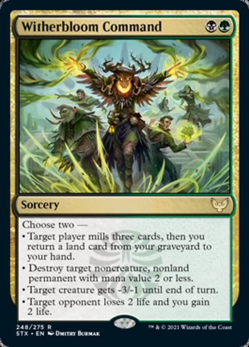 Witherbloom Command (Strixhaven) Light Play Foil