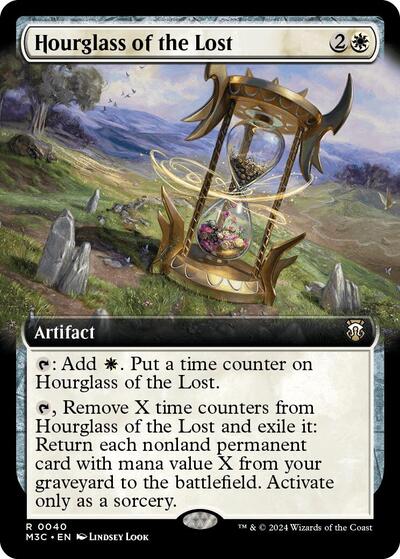 Hourglass of the Lost (Extended Art) (Commander: Modern Horizons 3) Near Mint