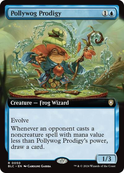 Pollywog Prodigy (Extended Art) (Commander: Bloomburrow) Near Mint