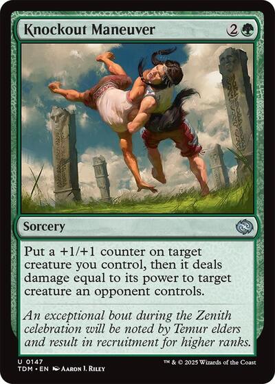 Knockout Maneuver (Tarkir: Dragonstorm) Near Mint Foil
