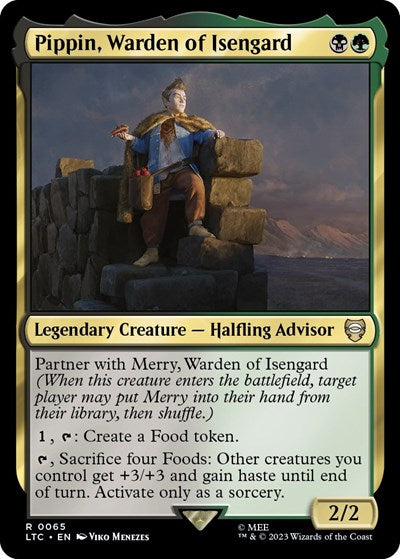 Pippin, Warden of Isengard (Commander: The Lord of the Rings: Tales of Middle-earth) Medium Play