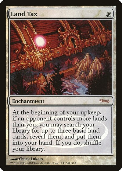 Land Tax (Promos: Judge) Medium Play Foil