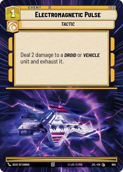 Electromagnetic Pulse (Hyperspace Foil) (Jump to Lightspeed) Near Mint Foil