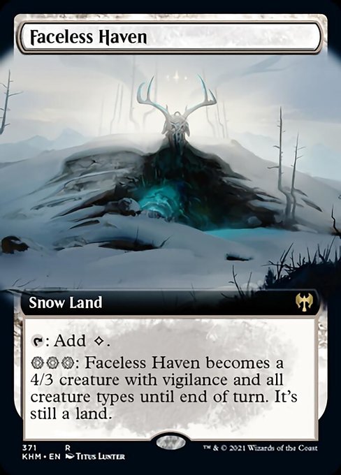 Faceless Haven (Extended Art) (Kaldheim) Light Play