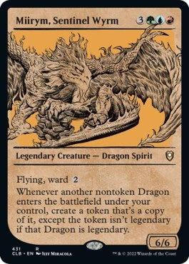 Miirym, Sentinel Wyrm (Showcase) (Commander Legends: Battle for Baldur's Gate) Light Play Foil