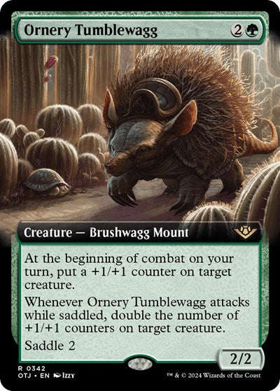 Ornery Tumblewagg (Extended Art) (Outlaws of Thunder Junction) Near Mint Foil