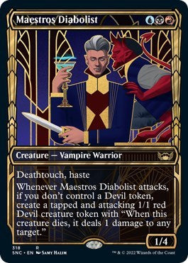 Maestros Diabolist (Showcase) (Streets of New Capenna) Light Play Foil