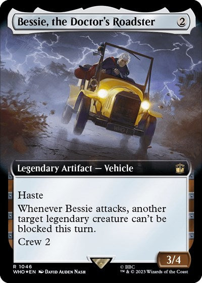 Bessie, the Doctor's Roadster (Extended Art) (Surge Foil) (Universes Beyond: Doctor Who) Near Mint Foil