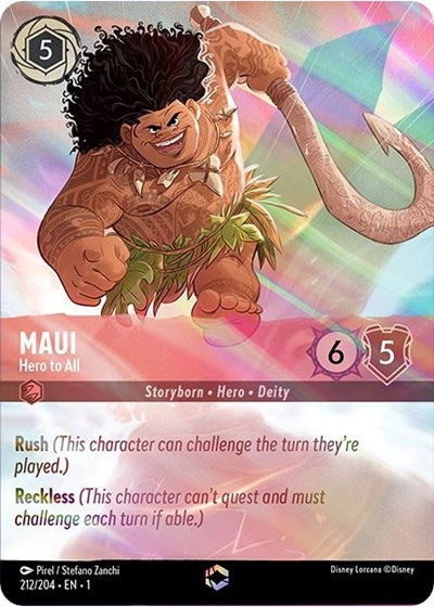 Maui - Hero to All (Alternate Art) (The First Chapter) Near Mint Holofoil