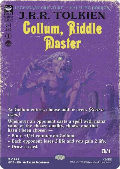 Gollum Riddle Master Borderless|2|0|0.00