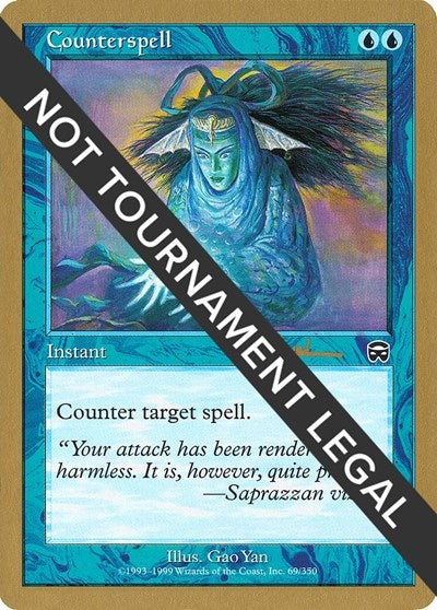Counterspell - 2001 Antoine Ruel (MMQ) (World Championship Decks) Heavy Play