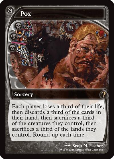 Pox (Future Sight) (Mystery Booster 2) Medium Play Foil