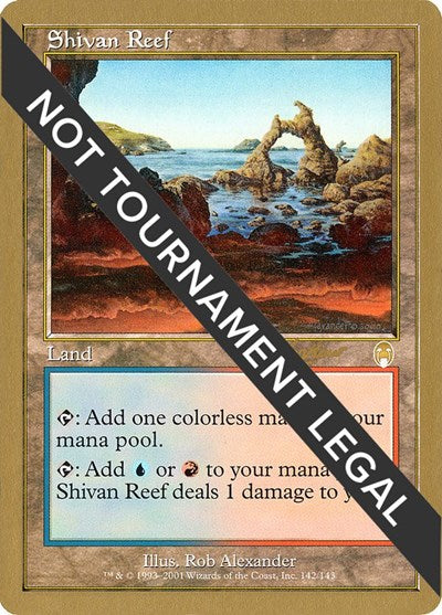 Shivan Reef - 2002 Sim Han How (APC) (World Championship Decks) Medium Play