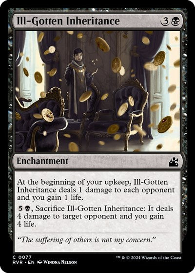Ill-Gotten Inheritance (Ravnica Remastered) Medium Play