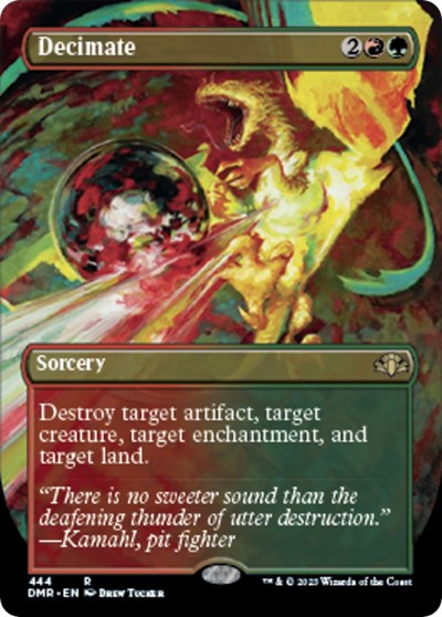 Decimate (Borderless) (Dominaria Remastered) Near Mint