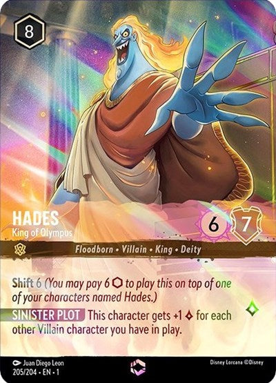 Hades - King of Olympus (Alternate Art) (The First Chapter) Near Mint Holofoil