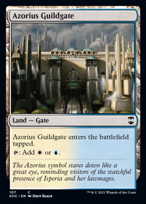Azorius Guildgate (Commander 2021 Kaldheim) Light Play