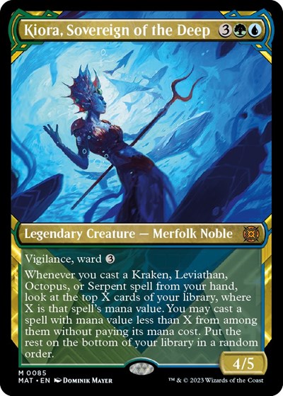 Kiora, Sovereign of the Deep (Showcase) (March of the Machine: The Aftermath) Near Mint Foil