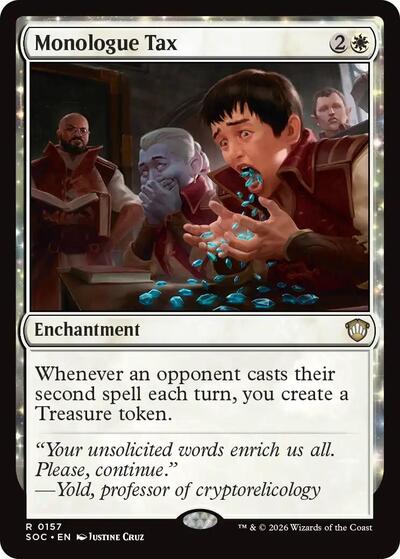 Monologue Tax (Commander: Secrets of Strixhaven) Near Mint