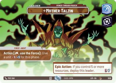 Mother Talzin Power Through Magick (Showcase) (Legends of the Force) Near Mint Foil