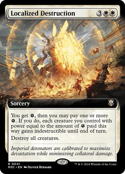 Localized Destruction (Extended Art) (Commander: Modern Horizons 3) Light Play