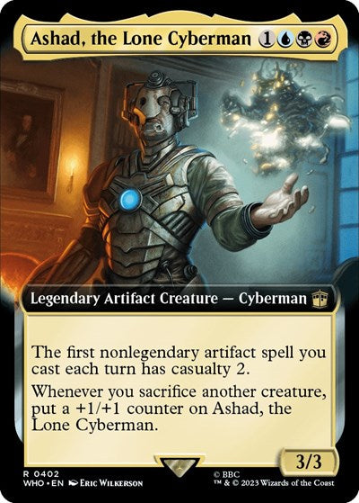 Ashad, the Lone Cyberman (Extended Art) (Universes Beyond: Doctor Who) Near Mint Foil