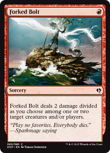 Forked Bolt (Duel Decks: Zendikar vs Eldrazi) Light Play